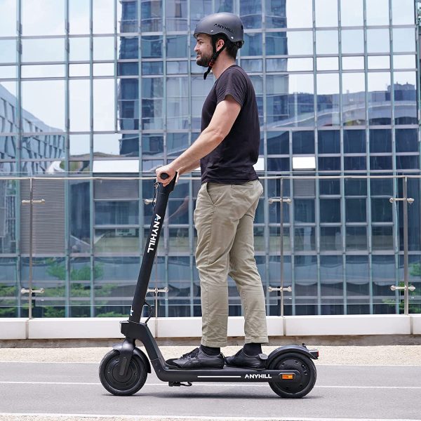 ANYHILL Electric Scooter for Adults, E Scooter with Detachable Battery, 24-28Miles & 19 MPH, 750W Motor Sport Scooter,10'' Pneumatic Tires Commuting Electric Scooter with Regenerative Braking System. - immagine 8