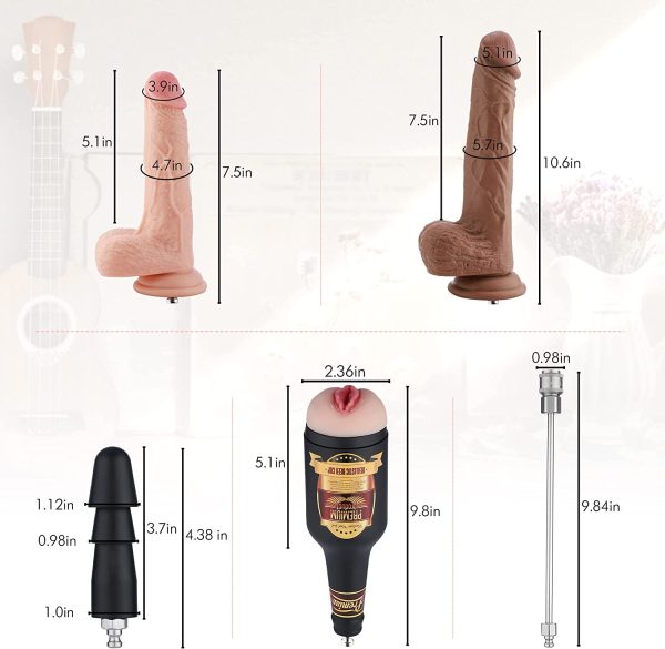 Automatic Auxfun Sex Machine Thrusting Machines for Men Women, EzfunLok Adapter for Vac-U-Lock Sex Toys Auxfun Premium Massager with 5 attachments, Adult Machines Device Gun Remote Control - immagine 5