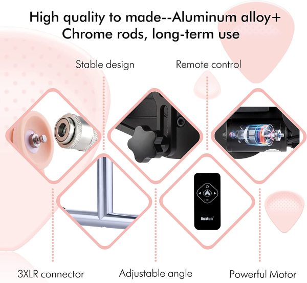 Automatic Auxfun Sex Machine Thrusting Machines for Men Women, EzfunLok Adapter for Vac-U-Lock Sex Toys Auxfun Premium Massager with 5 attachments, Adult Machines Device Gun Remote Control - immagine 7