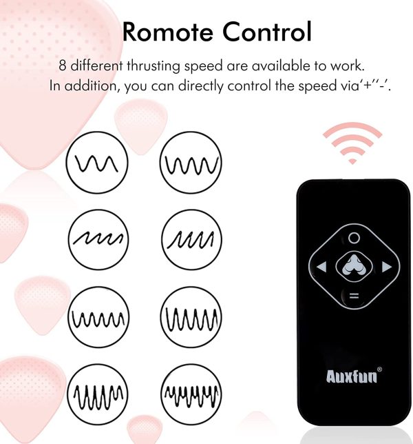 Automatic Auxfun Sex Machine Thrusting Machines for Men Women, EzfunLok Adapter for Vac-U-Lock Sex Toys Auxfun Premium Massager with 5 attachments, Adult Machines Device Gun Remote Control - immagine 9