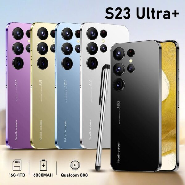 S23 Ultra Smartphone Original 6.8 inch 16GB+1TB Unlocked Mobile Phones 6800mAh 4G/5G Network Celular 48+72MP Android Cell phone - immagine 3