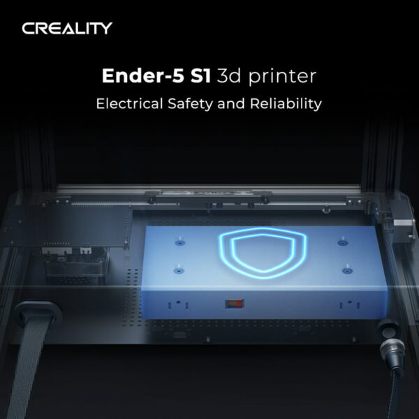 CREALITY 3D Ender 5 S1 3D Printer, FDM 3D Printer/Auto Leveling-250mm/s Fast Print Speed/with Sprite Dual Gear Direct Extruder and CR Touch/with 4.3'' Color Touchscreen, 220x220x280mm - immagine 5