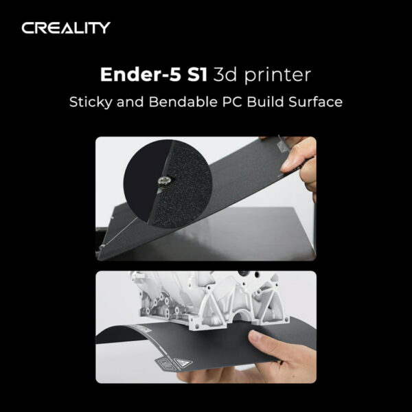 CREALITY 3D Ender 5 S1 3D Printer, FDM 3D Printer/Auto Leveling-250mm/s Fast Print Speed/with Sprite Dual Gear Direct Extruder and CR Touch/with 4.3'' Color Touchscreen, 220x220x280mm - immagine 3