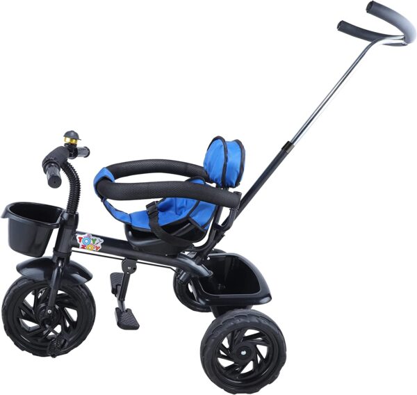 Toyzoy Maple Grand Kids|Baby Trike|Tricycle with Safety Guardrail for Kids|Boys|Girls Age Group 2 to 5 Years, TZ-531 (Black & Blue) - immagine 6