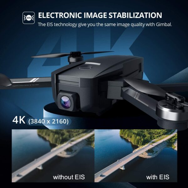 Holy Stone HS720E GPS Drone with 4K EIS UHD 130°FOV Camera for Adults Beginner, FPV Quadcopter with Brushless Motor, 2 Batteries 46 Min Flight Time, 5GHz Transmission, Smart Return Home, Follow Me - immagine 3