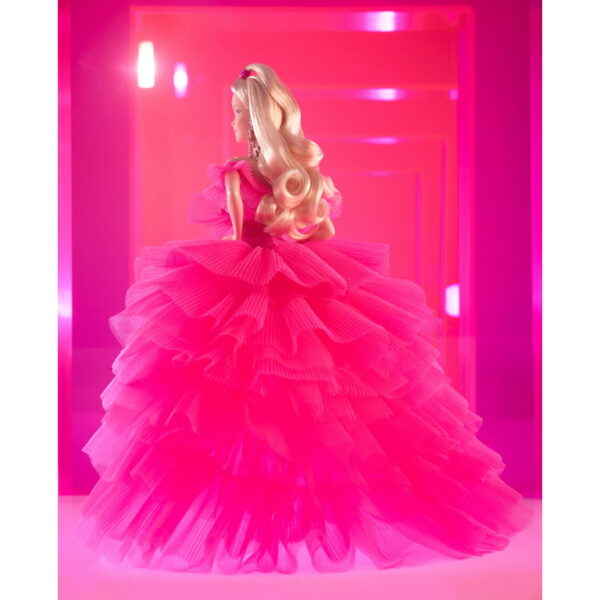 Barbie Signature Pink Collection Doll, Silkstone Barbie Doll in Tulle Gown - immagine 4