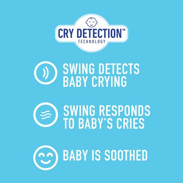 Graco Sense2Soothe Baby Swing with Cry Detection Technology, Sailor - immagine 3