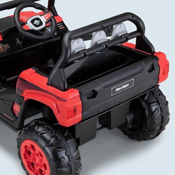 Kid Trax Toddler UTV Electric Ride-On Toy, Kids 3-5 Years Old, 6 Volt Battery and Charger, Max Rider Weight 60 lbs, LED Headlights, Red. - immagine 6