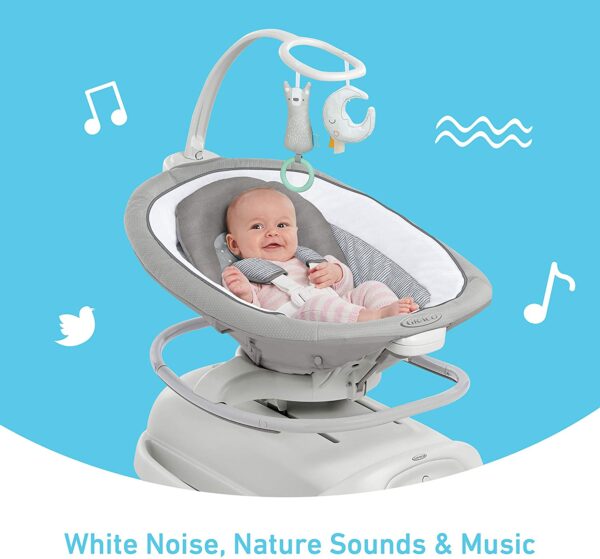 Graco Sense2Soothe Baby Swing with Cry Detection Technology, Sailor - immagine 6