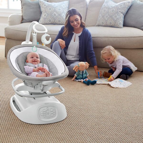 Graco Sense2Soothe Baby Swing with Cry Detection Technology, Sailor - immagine 8