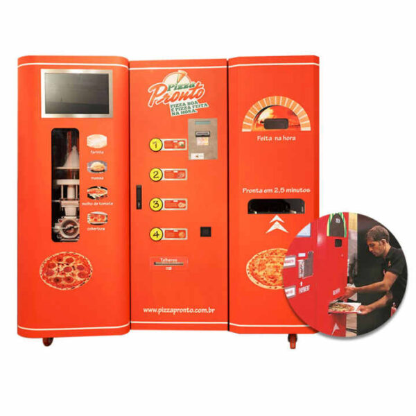 Outdoor Self-service Pizza Vending Machines Cooking Hot Food Fully Automatic - immagine 3