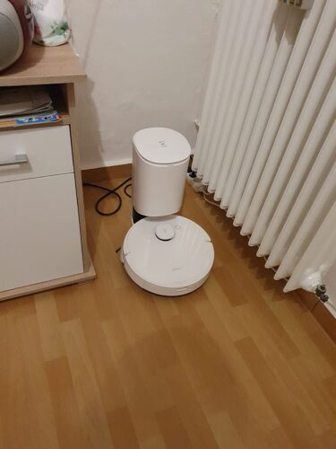 ECOVACS DEEBOT T9 Roboterstaubsauger mit Wischfunktion, 3000 PA, 3D-Hinderniserkennung, Saugroboter mit 175 min Akku, Alexa, weiß photo review