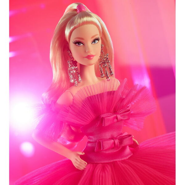 Barbie Signature Pink Collection Doll, Silkstone Barbie Doll in Tulle Gown - immagine 3