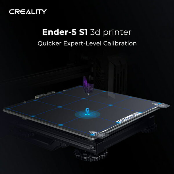 CREALITY 3D Ender 5 S1 3D Printer, FDM 3D Printer/Auto Leveling-250mm/s Fast Print Speed/with Sprite Dual Gear Direct Extruder and CR Touch/with 4.3'' Color Touchscreen, 220x220x280mm - immagine 2