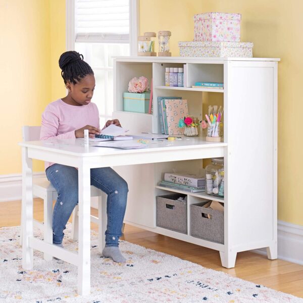 CHILDREN’S FURNITURE: Durably constructed from a combination of FSC-certified birch and engineered wood; features rounded edges and an easy-to-clean finish.