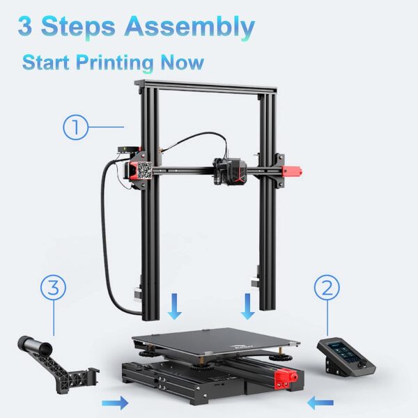 Creality Ender 3 Max Neo 3D Printer, Upgrade Large Size FDM 3D Printers with CR Touch Auto Leveling Bed, Filament Sensor, Z-axis Double Screw, Printing Size 11.8x11.8x12.5 inch - immagine 3