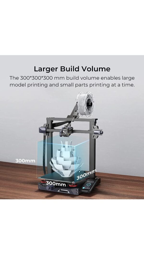 Creality Ender 3 S1 Plus 3D Printers with CR Touch Auto-Leveling High Precision Dual Z-axis Sprite Direct Dual-Gear Extruder Silent Plate FDM 3D Printer for Beginners Print Size 11.81x11.81x11.81inch - immagine 3