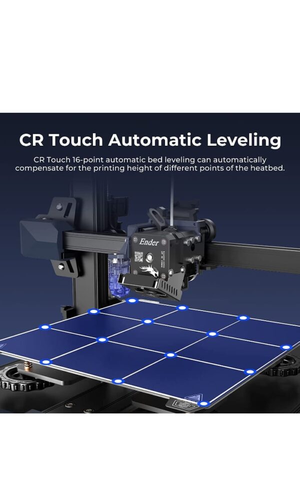 Creality Ender 3 S1 3D Printer with Direct Drive Extruder CR Touch Auto Leveling High Precision Double Z-axis Screw Silent Board Printing Size 8.6X8.6X10.6in, Upgrade Ender 3 V2 for Beginners - immagine 2