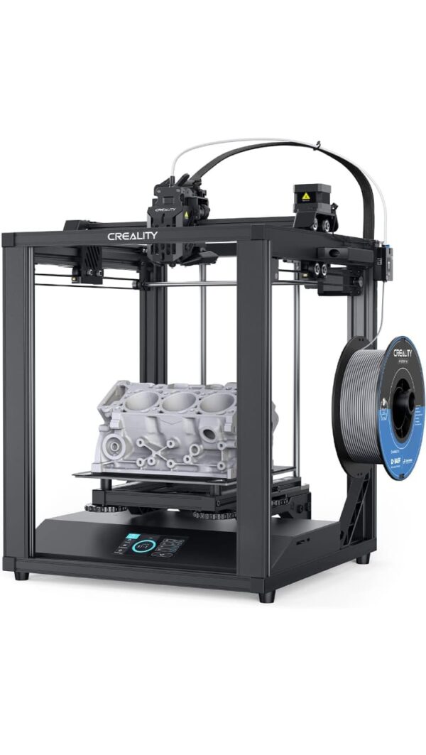 Official Creality 3D Printer Ender-5 S1 250mm/s High-Speed 3D Printers with 300 High-Temp Nozzle Direct Drive Extruder, CR Touch Auto Leveling, Stable Cube Frame High Precision,8.66X8.66X11.02 inch