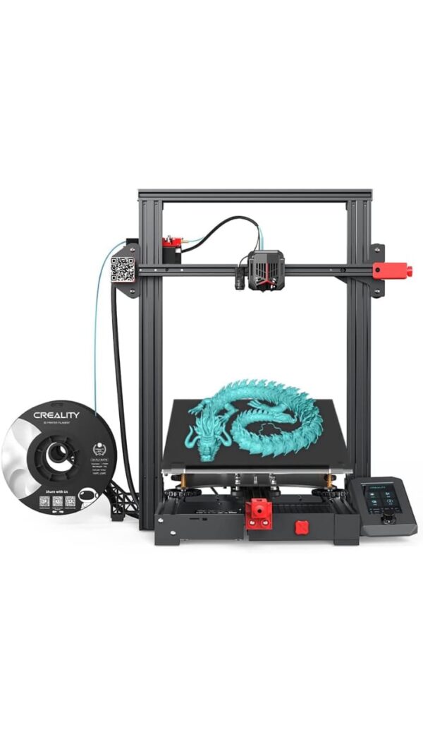 Official Creality Ender 3 Max Neo FDM 3D Printer Ender 3 Max Upgraded with CR Touch Automatic Leveling Dual Z-axis Red Metal Extruder 32-bit Silent Mainboard 11.8 x 11.8 x 12.6 Build Volume