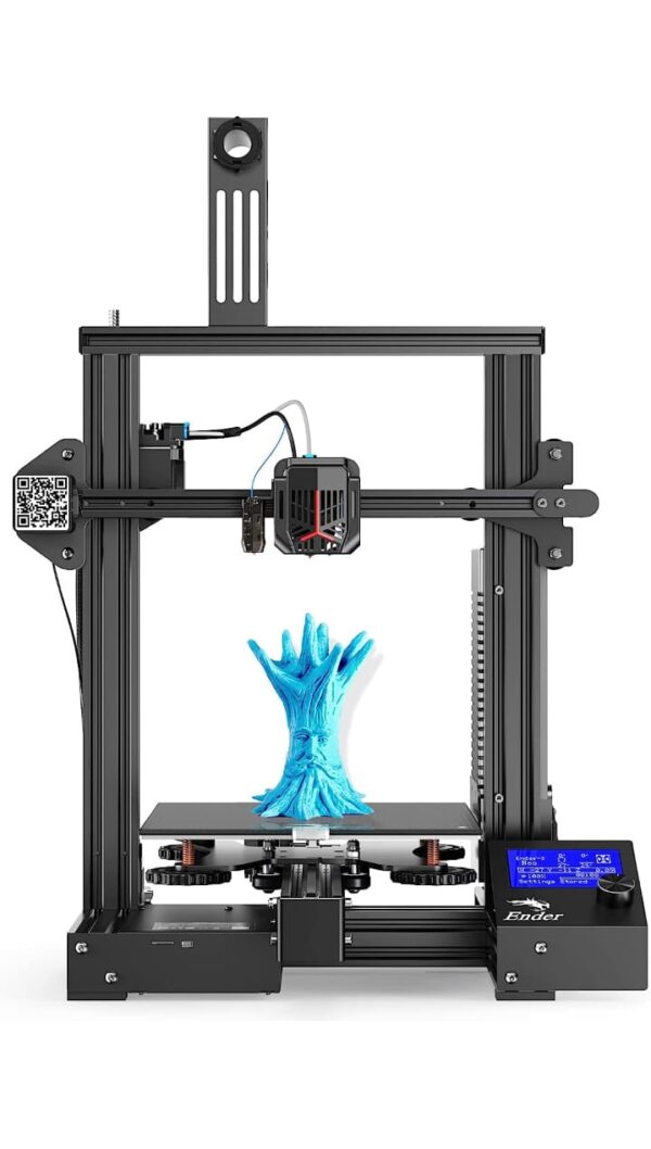 Official 3D Printer Creality Ender 3 Neo Upgraded CR Touch Auto Leveling All Metal Extruder, Tempered Glass Build Plate and Hot Bed Spring,Creality Service Support