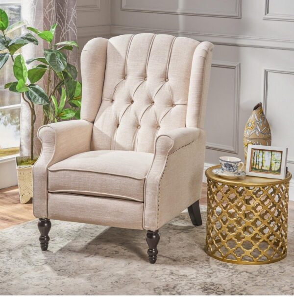 Christopher Knight Home Walter Recliner Chair Light Beige - immagine 4