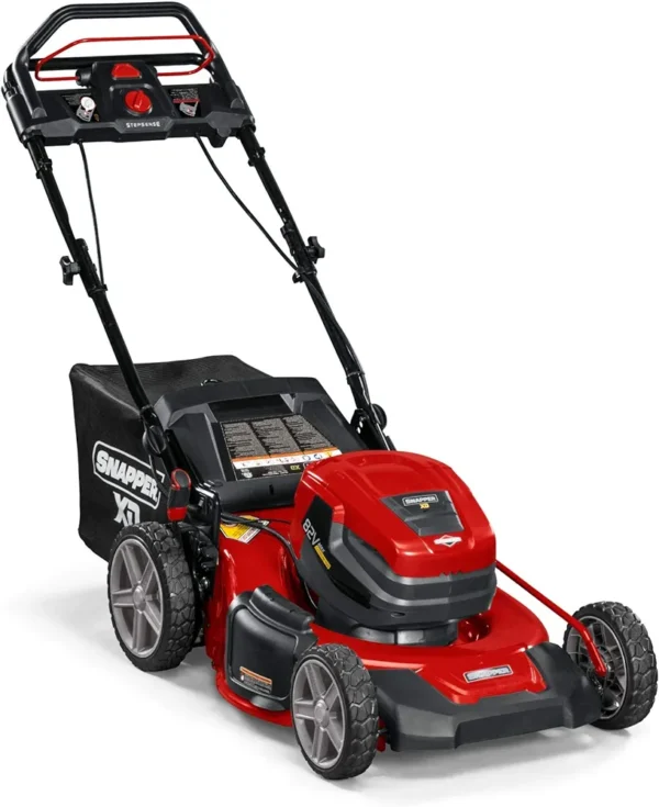 Snapper XD 82V MAX Step Sense Cordless Electric 21-Inch Lawn Mower Kit with (2) 2.0 Batteries and (1) Rapid Charger