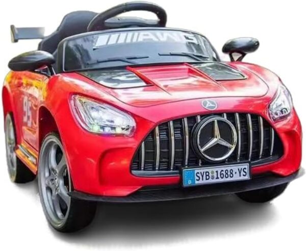 Mercedes-Benz 12V Veicolo Elettrico Giocattolo per Bambini - Giocattolo Cavalcabile - Rosso